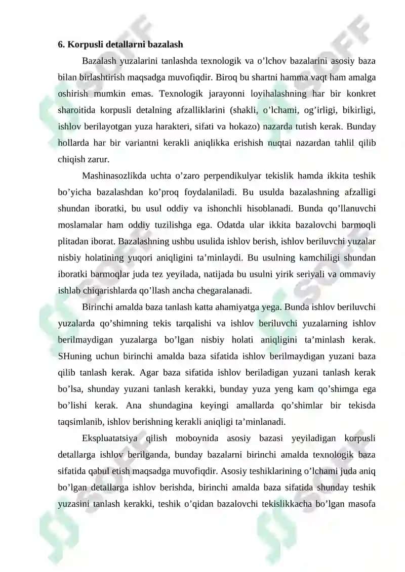 Korpusli detallarni ishlov berish texnologiyasi 6