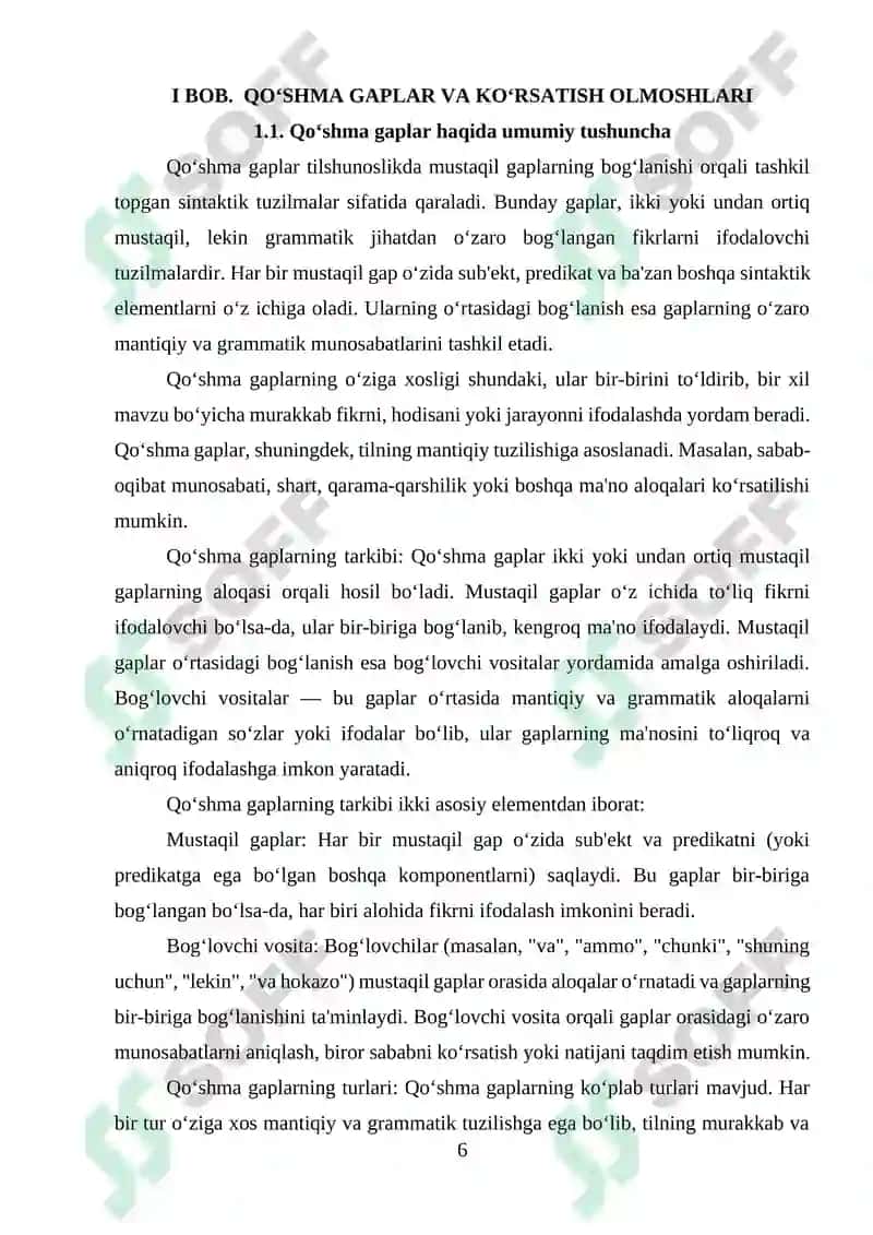 Qoʻshma gaplarda koʻrsatish olmoshining sintaktik vazifasi haqida maʼlumot 6