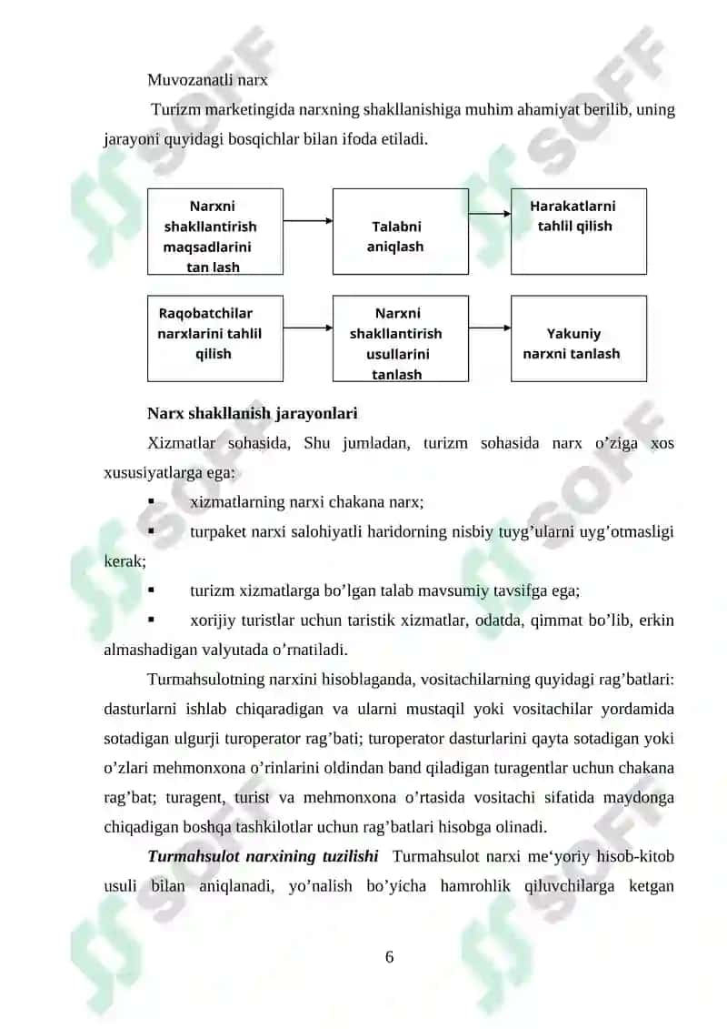 Turistik faoliyat harajatlari va daromadlari 6