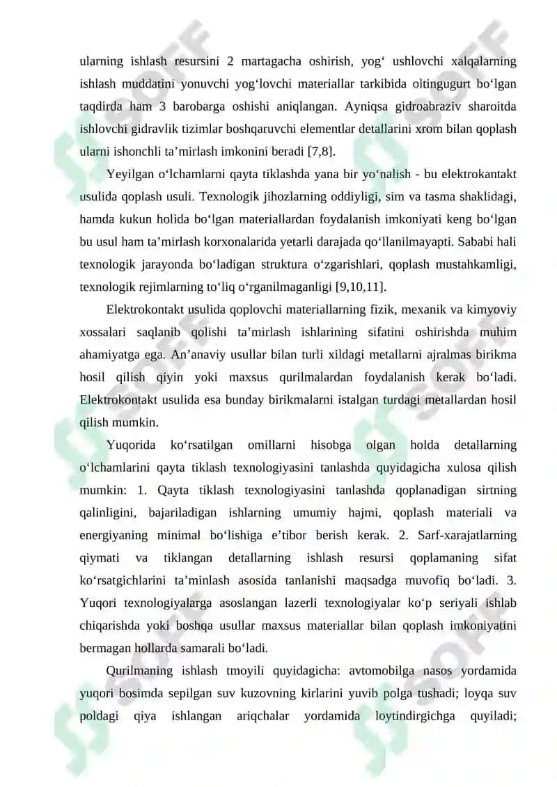 Gidravlik va pnevmatik jihozlar tizimlarining detallarini va yig‘ma birikmalarini ta`mirlash 6