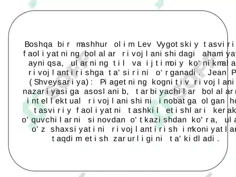TARBIYACHINING TASVIRIY FAOLIYAT MASHG’ULOTLARINI TASHKIL QILISHIGA ZAMONAVIY YONDASHUVI 6