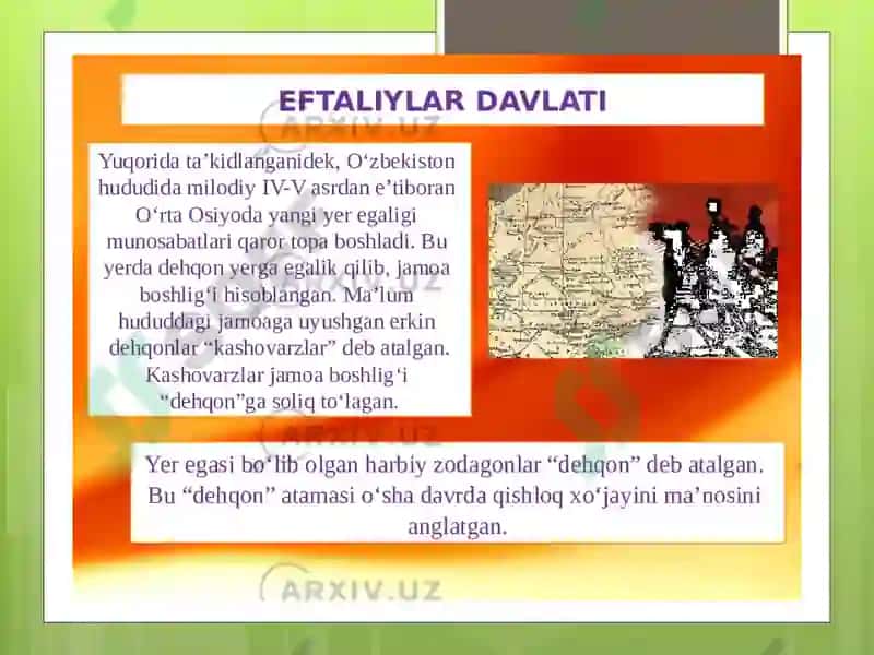 EFKALIYLAR DAVLATI VA TURK XOQONLIGINING IQTISODIY  VA DEMAGRAFIK GEOGRAFIYASI 6
