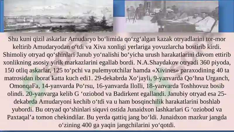 Xivaxonligidagi ahvol haqida 6