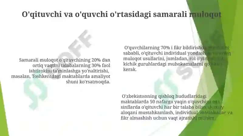 Pedagogik faoliyatni tashkil etishda muloqotga kirishishni rivojlantirish 6