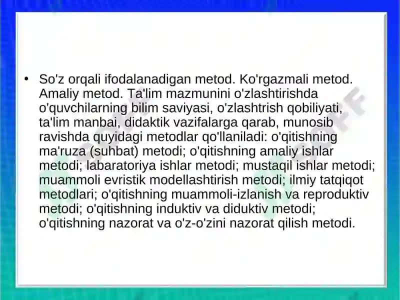 Ta’limning zamonaviy mеtоdlari va vоsitalari 6