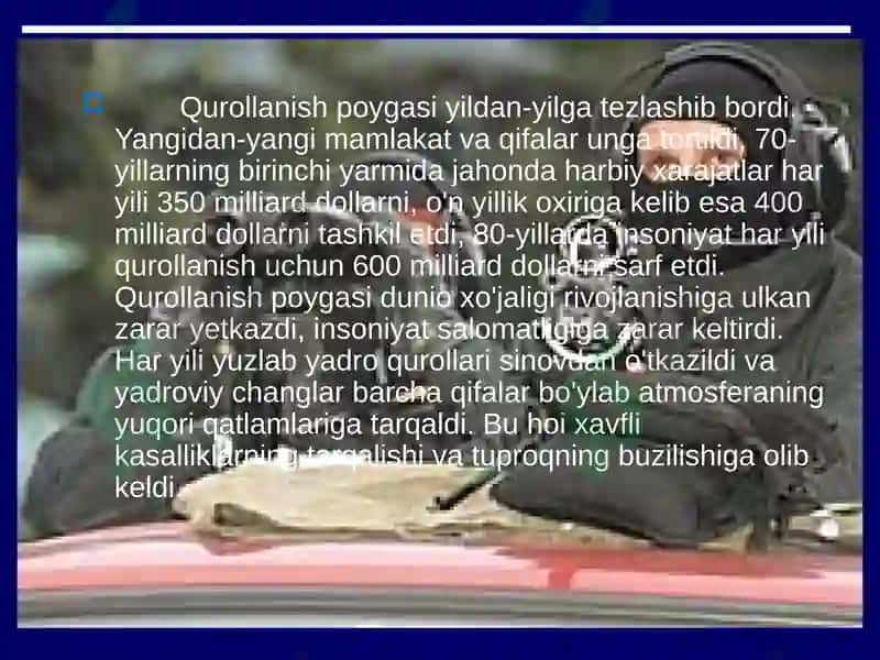 IKKINCHI JAHON URUSHIDAN SO'NG XALQARO MUNOSABATLAR 6