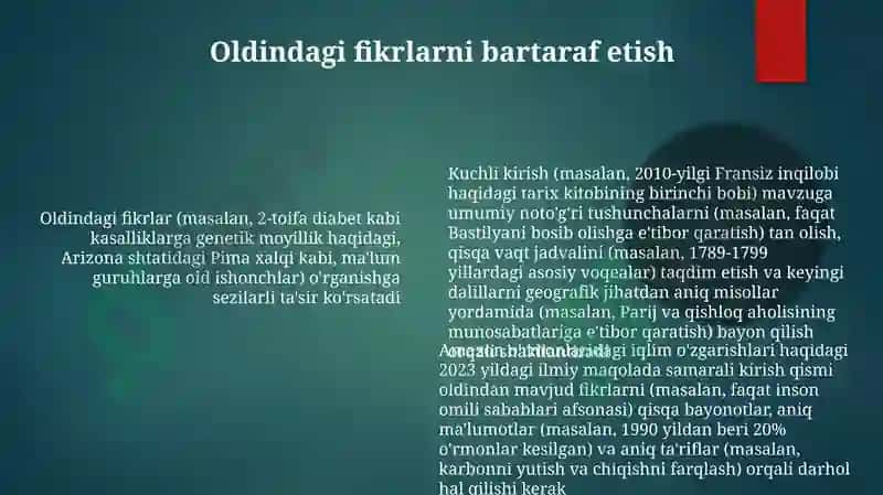Introduksiya fanining ahamiyati 6