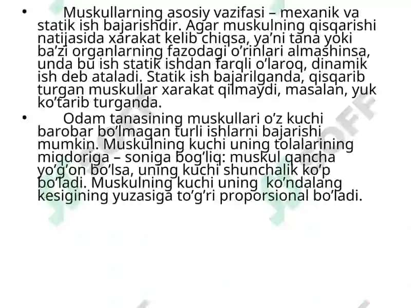 Muskullarning tuzilishi vafassiyasi 6