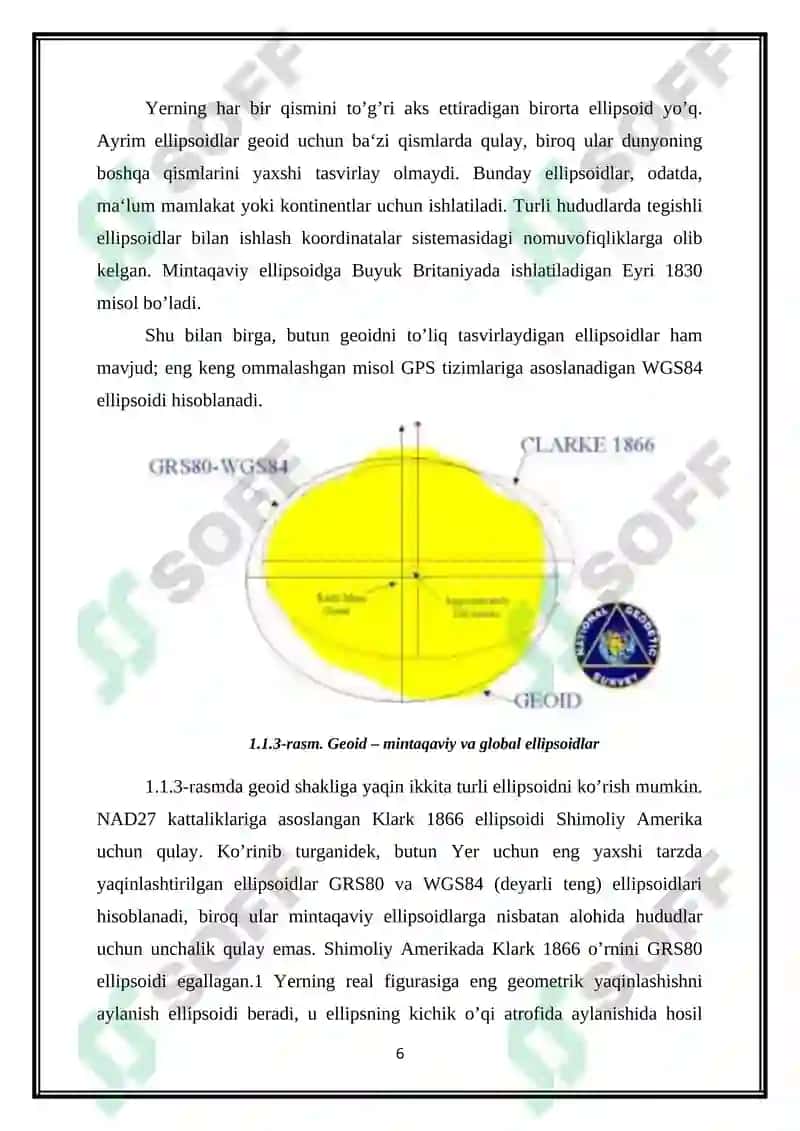 MATERIK KARTALARI UCHUN KARTOGRAFIK PROEKSIYALARNI TANLASH 6