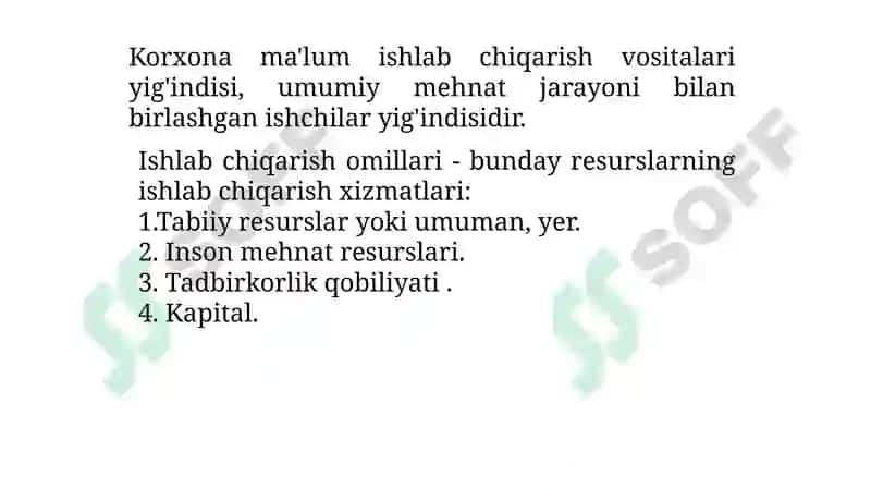 Ishlab chiqarish xarajatlari 6