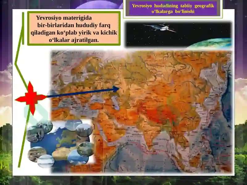 YEVROOSIYO HUDUDINING TABIIY GEOGRAFIK O’LKALARGA BO’LINISHI 6