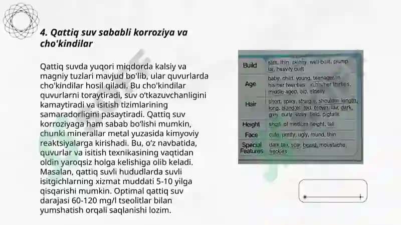 Suvning qattiqligi va uni yumshatishning texnikadagi ahamyati 6