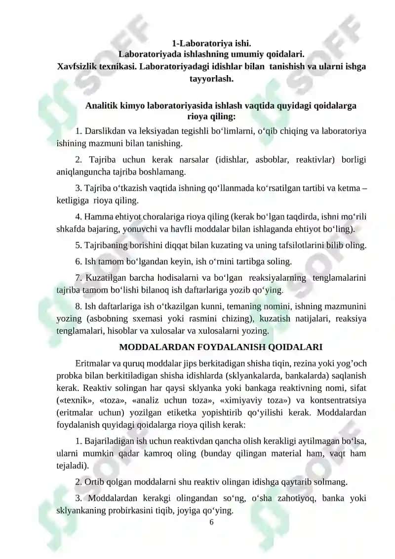ANALITIK, fizkolloid va bioorganik KIMYO 6