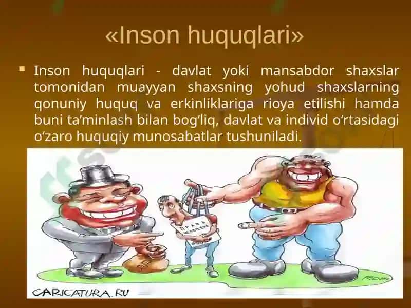 Inson huquqlari bo‘yicha xalqaro standartlar va himoya qilish mexanizmlari 6