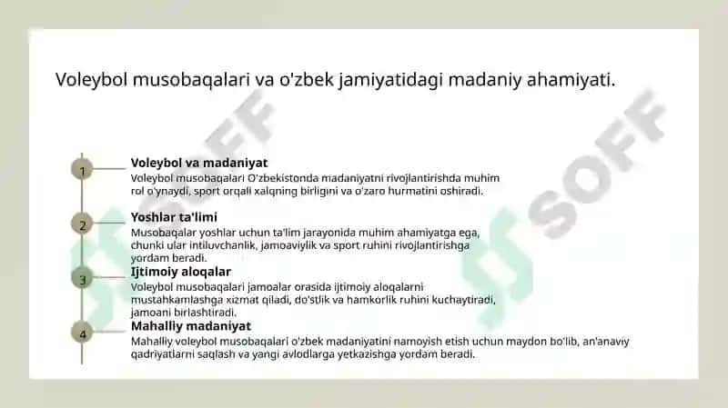 Voleybol musobaqalarining ahamiyati 6