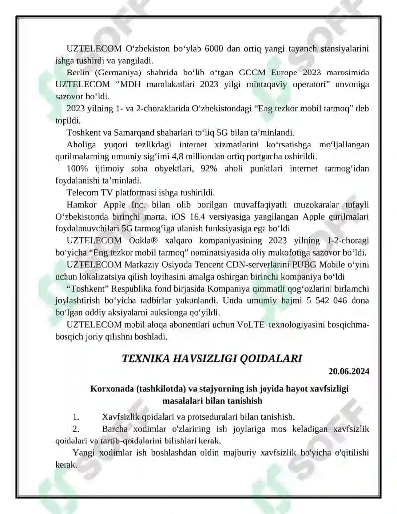 ISHLAB CHIQARISH AMALIYOTI 6