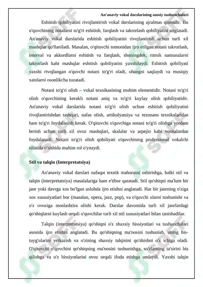 An'anaviy xonandalik saboqlari 6
