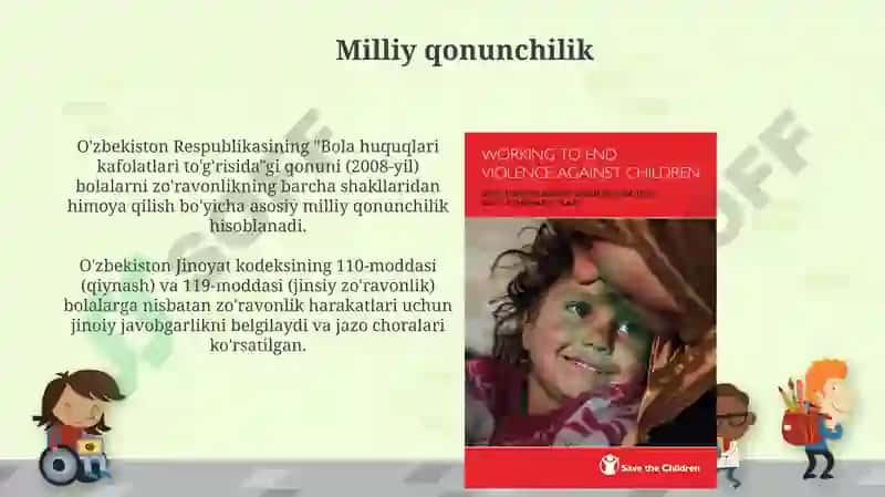 Bolalarni shafqatsizlikdan himoya qilish 6
