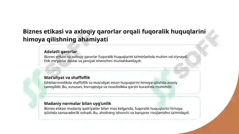 Fuqoralik huquqini amalga oshirish jarayonda ahloq normalari va ishbilarmonlik etikasi qoydalari 6