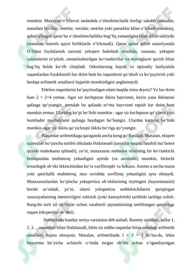 O‘lchov vositalari va sinov vositalarini tahlil qilish 6