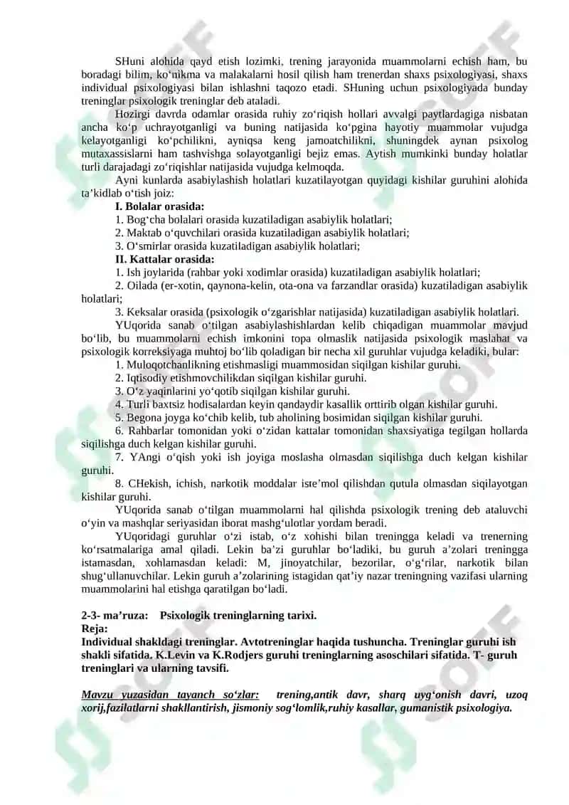 PSIXOLOGIK TRENING ASOSLARI 6