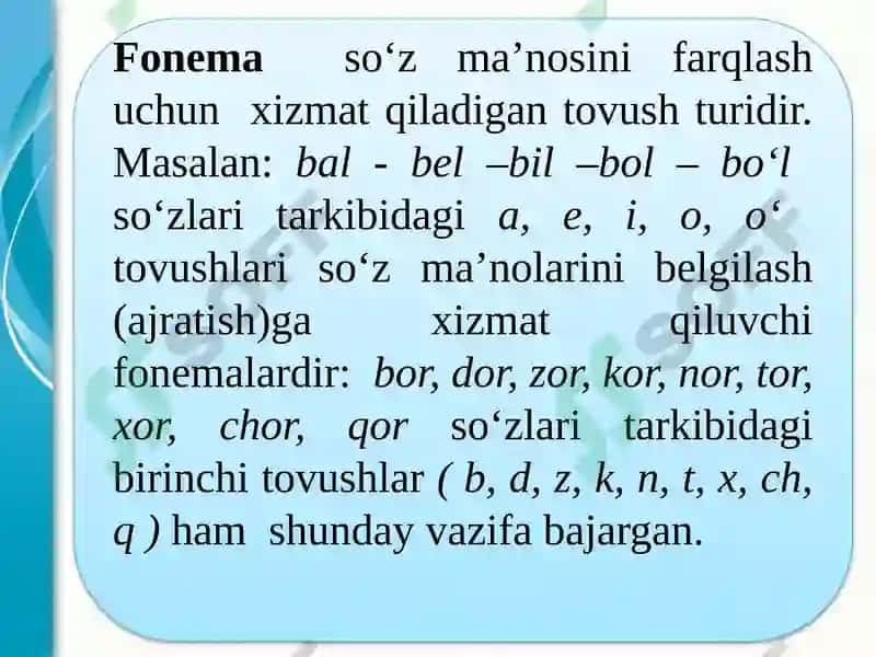 O‘zbektilidaunlivaundoshharflarimlosi 6