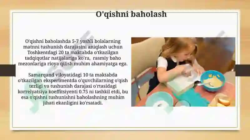 O'qish darslarida matnlar ustida ishlash 6