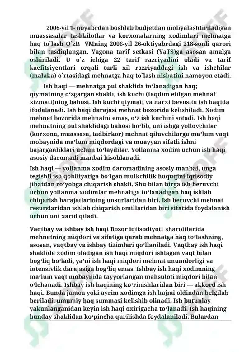 Moliyaviy hisob fanidan bajargan mustaqil ishi 6
