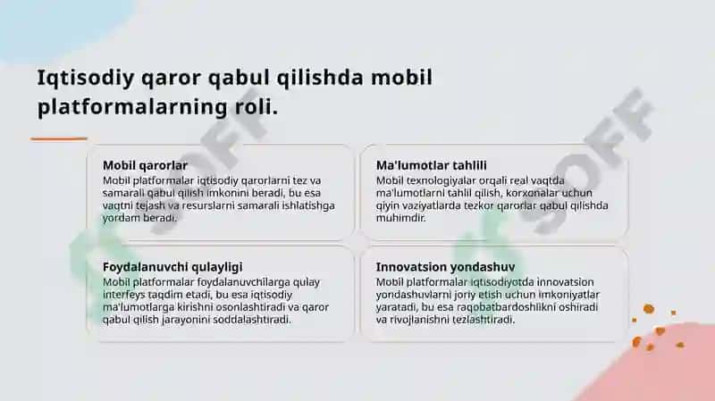 Mobil platformalar va iqtisodiy axborot tizimlari 6