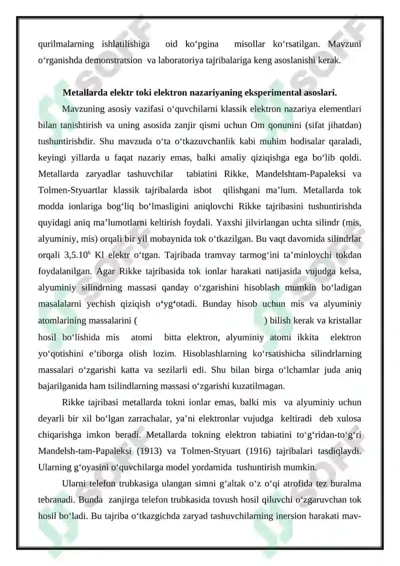 Elektr sxemasidagi ulanishlar matritsasi 6