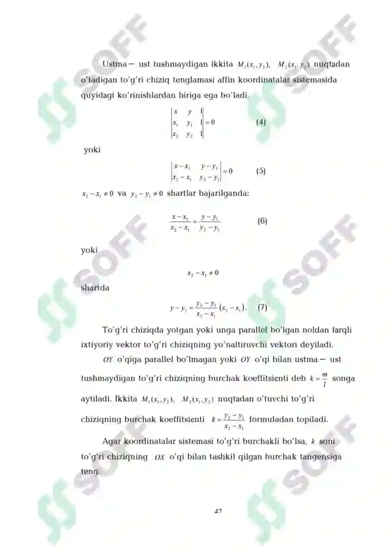 FAZODA TO'G'RI CHIZIQLARNING OʻZARO VAZIYATI
mavzusida ilmiy ish 6