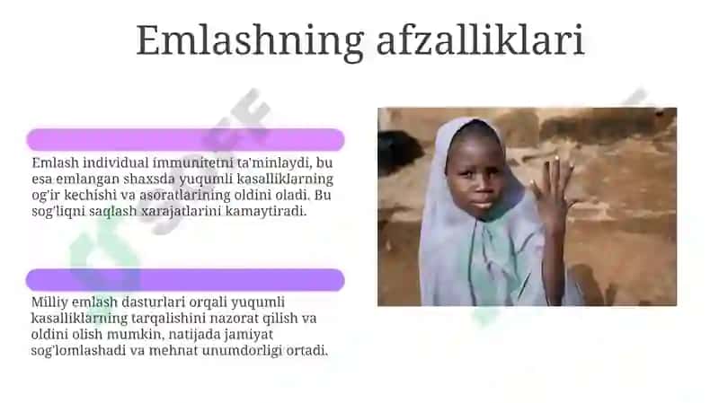 Aholini emlash qamrovining tendentsiyalari 6