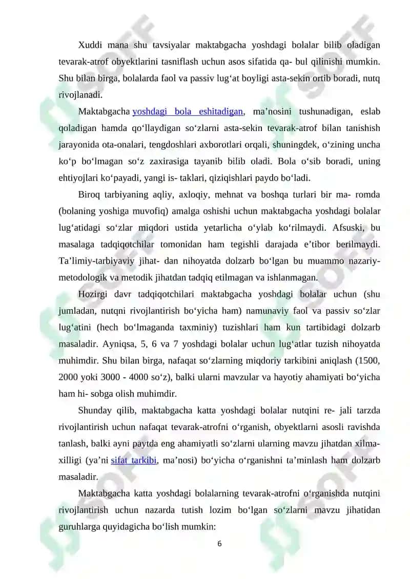 Maktabgacha yoshdagi bolalar nutqini rivojlantirishning ilmiy-pedagogik shart-sharoitlari. 6