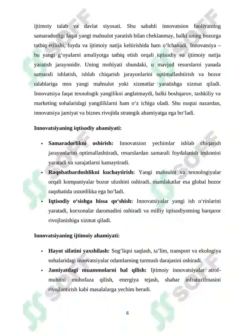 Innovatsion faoliyat 6
