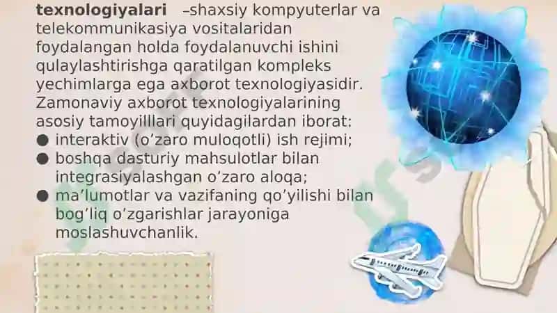 Turizm va mehmonxona tashkilotlarida Axborot va Kommmunikatsiya 6