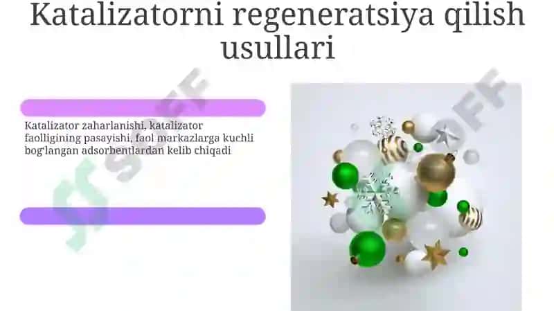Restoration of catalyst activity 6