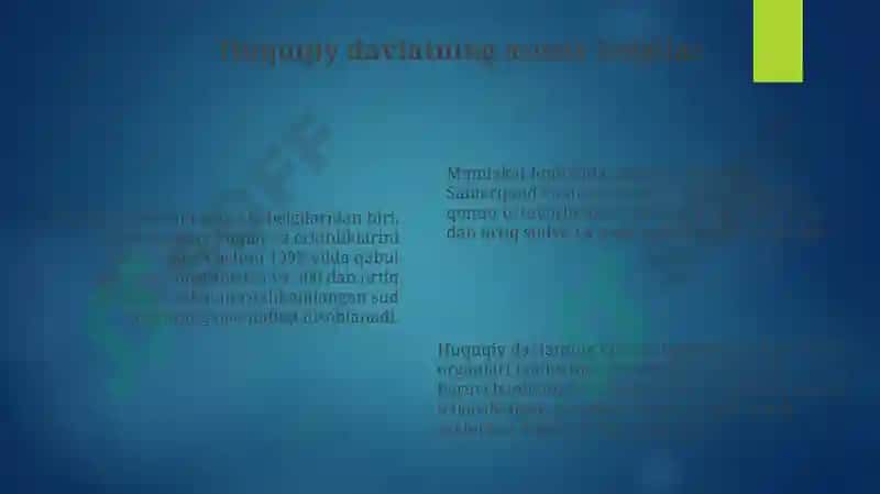 Demokratik va Huquqiy Davlat Tamoyillari 6