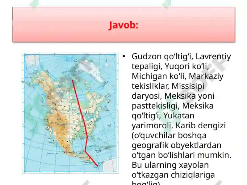 Shimoliy Amerika materigini Tanash 6