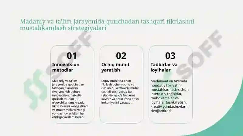 Noodatiy fikrlash asoslari 6