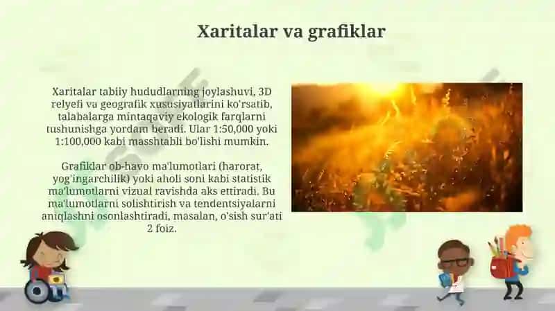 Tabiatni tanishtirishda vizual usullar 6