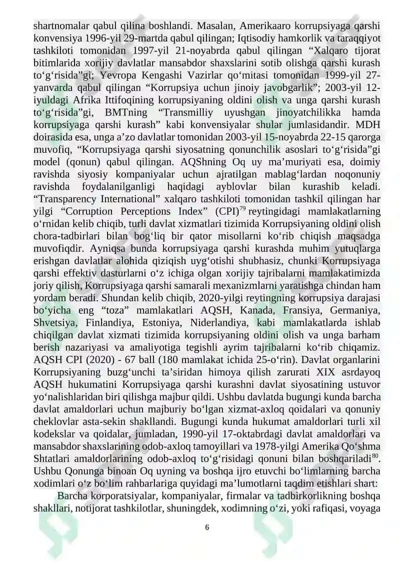 JAHON TAJRIBASIDA KORRUPSIYAGA QARSHI KURASH MEXANIZMLARI 6
