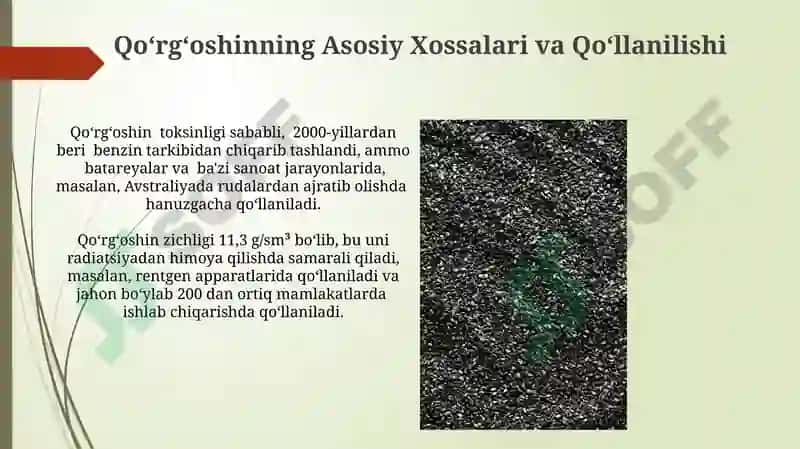 Qalay va Qoʻrgʻoshin Birikmalarining Global Bozori 6