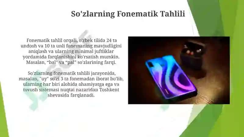 Tilning fonemalar tizimi 6