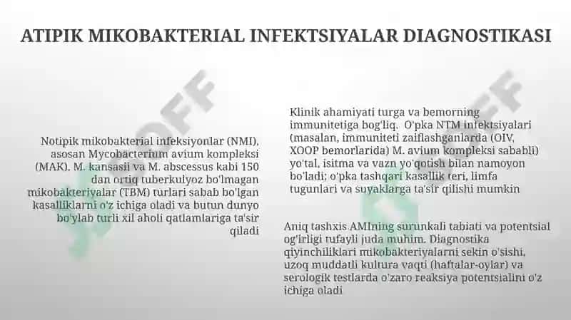 Atipik Mikobakterial Infektsiyalar 6