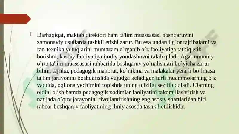 Zamonaviy Maktab Direktori Qanday Bolishi Kerak 6