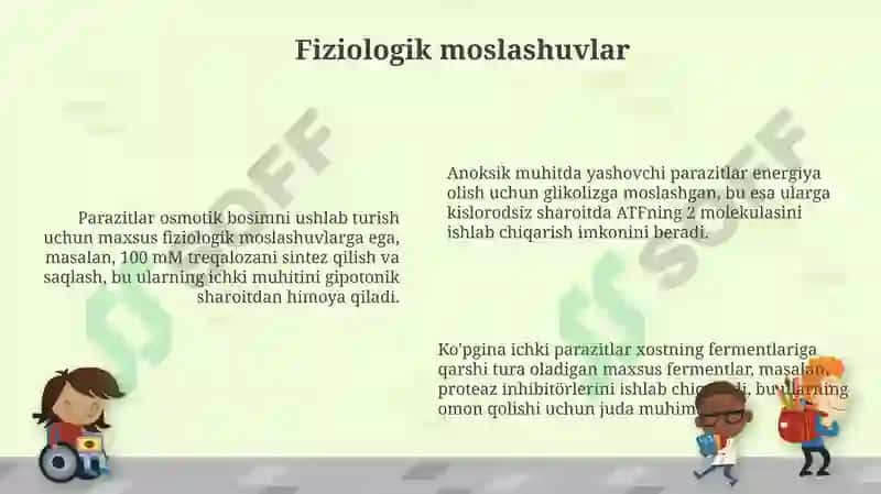 Parazitlarning rivojlanish shakllari 6