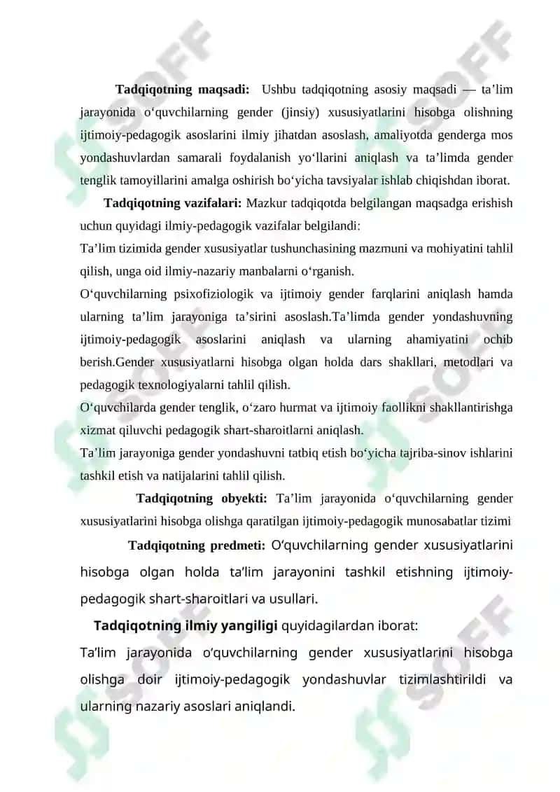 TALIM JARAYONIDA  GENDER XUSUSIYATLARNI XISOBGA OLISHNING IJTIMOIY PEDAGOGIK ASOSLARI 6