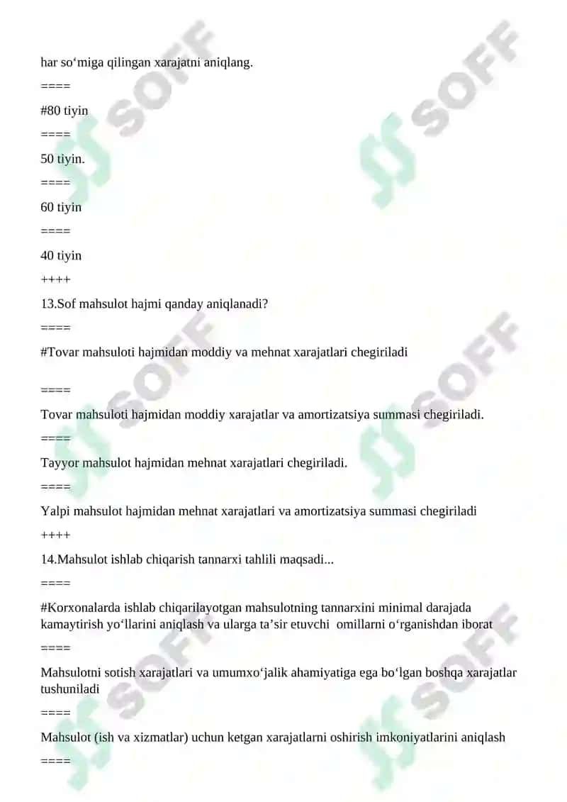 Mahsulot sotishdan tushgan yalpi tushum qanday aniqlanadi? 6