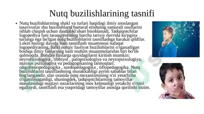 MAHALLIY MIYA JAROHATLANISH JARAYONIDA NUTQNING BUZILISHI. AFAZIYA MUAMMOSI 6
