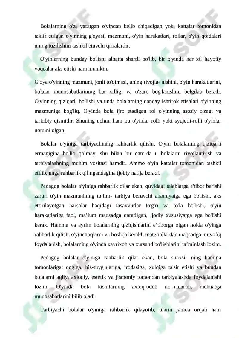 Maktabgacha ta’lim tashkilotlaridagi ta'lim –tarbiya jarayonida ilgʻor pedagogik va axborot texnologiyalardan foydalanish 6